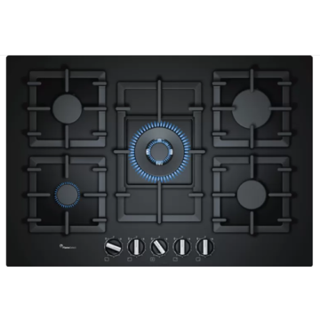 Bosch gas hob glass top 5 burner