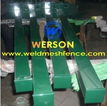 senke fence post with steel base-mesh fence ,fence post 15 years supplier