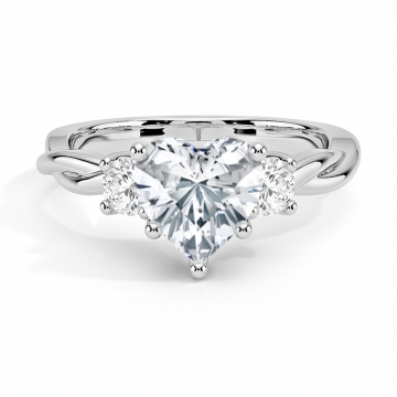 D VVS2 IGI Three Stone Lab Diamond Ring