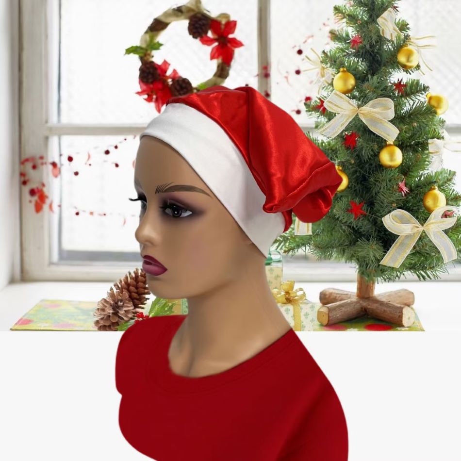 Festival Party Decoration Baby Hats Red Xmas Cap Milk Silk Soft Santa Hats Children Adult Classic Santa Christmas Hat