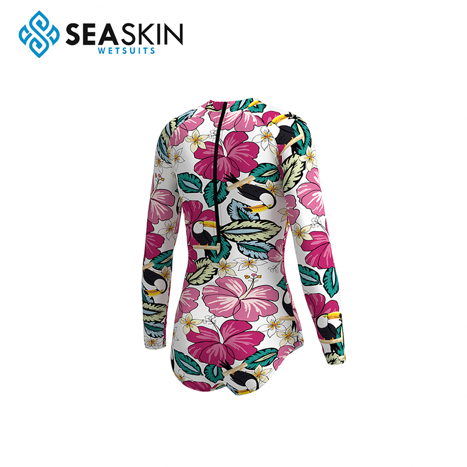 Seaskin Pattern Custom Lady&#39;s Surfing Bikini Wetsuit