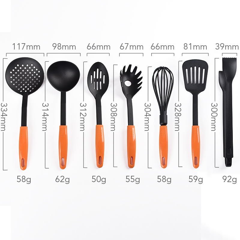 Kitchen cheap nylon cooking utensils with holder