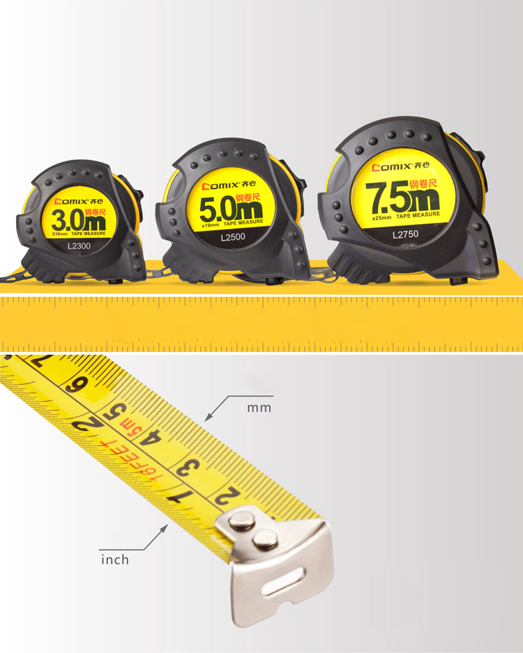 Wholesale Cheap Popular New Designed High Visibility Blade Marking Steel Tape Measure with Blade Lock