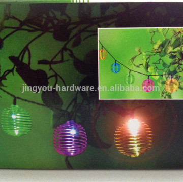 Indoor and outdoor decorative globe string lights solar string light