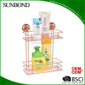 Suction cup wire basket shelf,adhesive bathroom shelf for sale