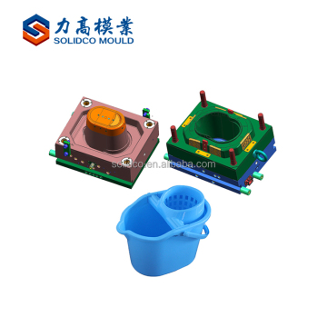 Custom New Design Plastic Injection Mop Bucket Mould