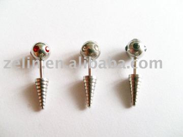 316L stainles steel ear studs body piercing jewelry