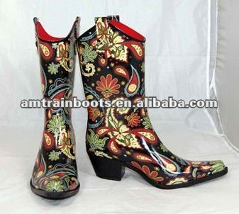 cowboy boots rain