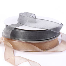 Wholesale Transparent Organza Tape Factory: 1.5cm Wide Weaving Hook Hat Gift Packaging Braided Hair Ribbon Chiffon Ribbon Supplier