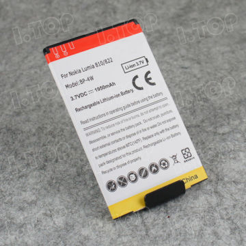 High Quality 3.7V 1950mAh replacement battery for Nokia Lumia 810 / 822 Battery akku, Battery manufacturer