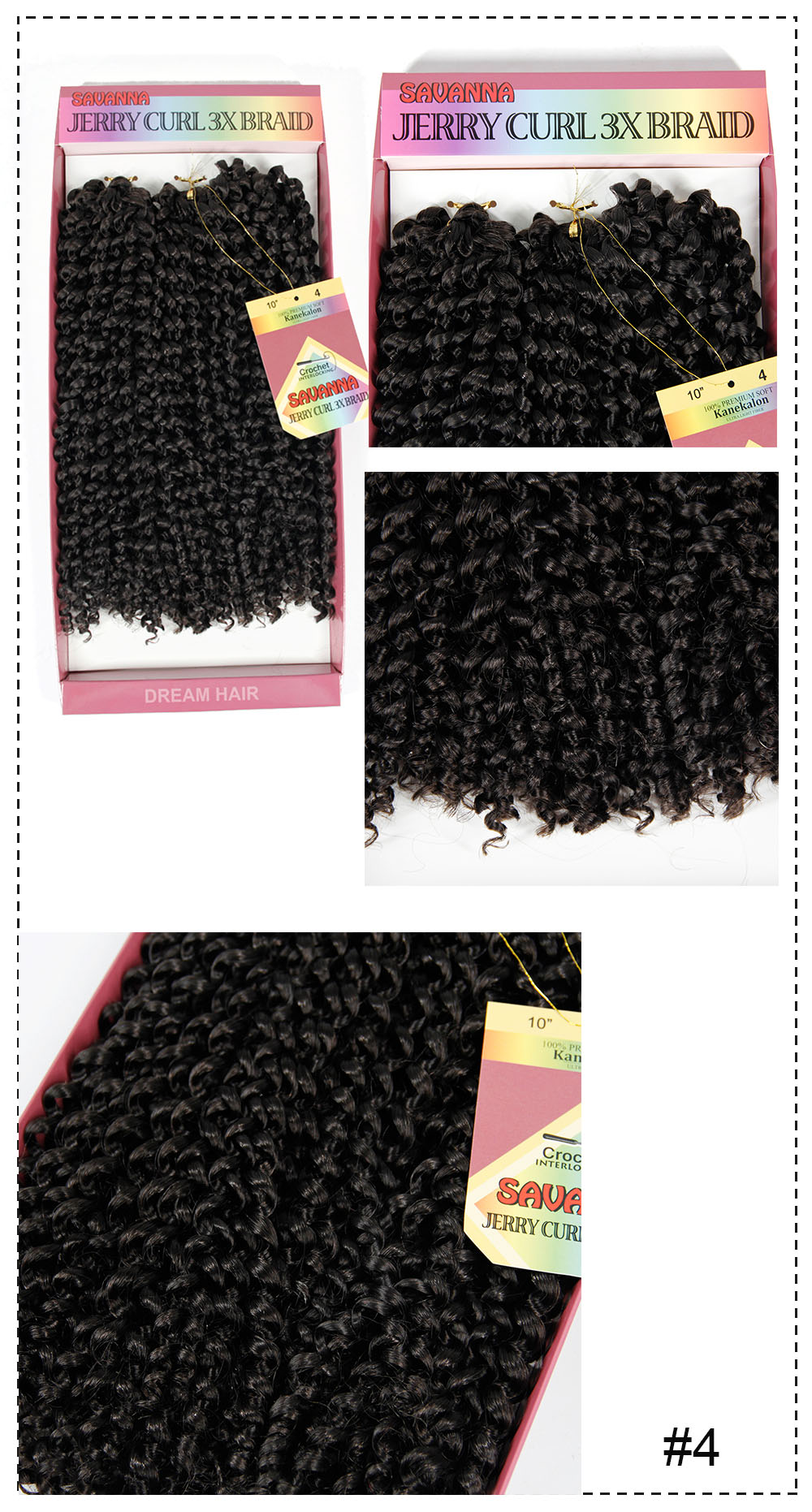 Synthetic Crochet Hair Jerry curly Hair Kinky Twist Braiding hair with Ombre Crochet Braid