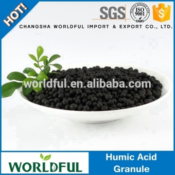Plant growth promoting humic acid granule, organic humic acid