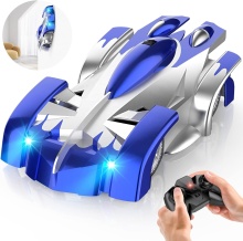 Rechargeable Wall Climbing Remote Control Car: 360° Rotating, Dual Mode Stunt Car with LED Lights