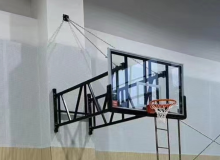 Wall Mounted electric folded basketball backstop