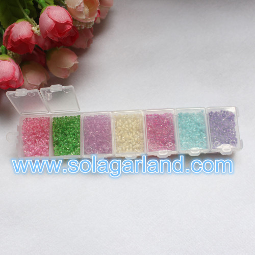 Doorzichtige plastic opbergdoos voor sieraden met 7/12 kleine container
