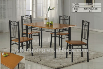square metal tube dining set ,2014 modern dining , marble top dining table