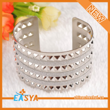 Rivet Model Silver Cuffs Bracelets For Women