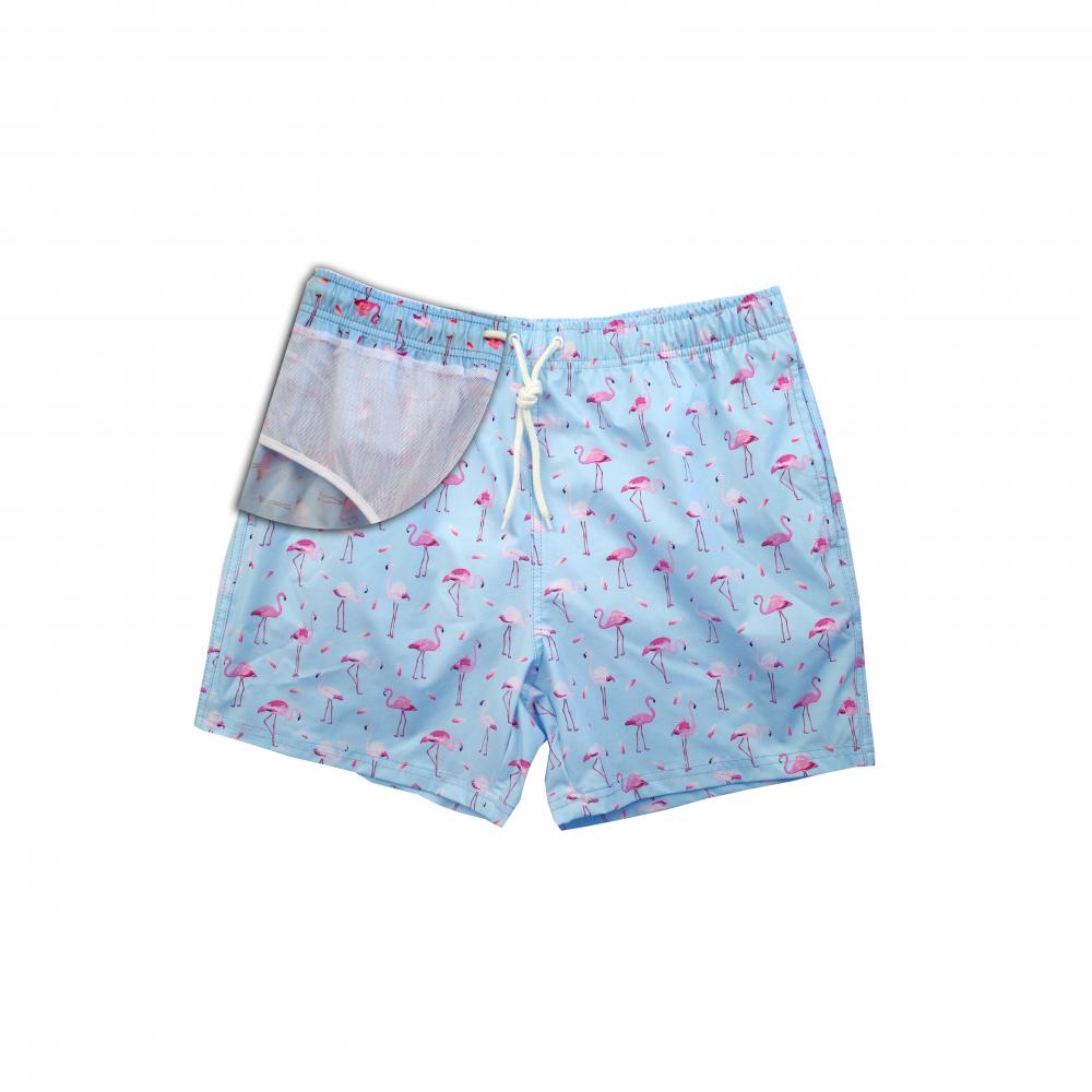 Summer Swim Print Print Stretch Men&#39;s Beach Shorts