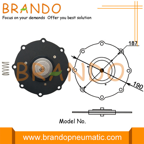 C113928 3 &quot;Inch SCEX353.060 Διάφραγμα βαλβίδας Jet Pulse