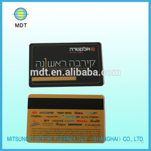 plastic pvc card with thermal printing for seriel number and name