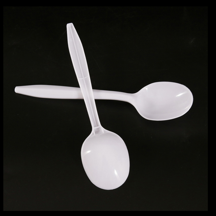 New Food Grade Disposable Tableware Plastic PP Heavy Duty Spoon Cutlery