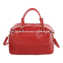 European Style Creased PU Leather Handbag