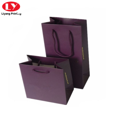 Custom Logo Clothing Paper Packaging Shopping Hanging Bag