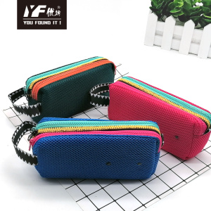 Custom color contrast high appearance level popular stationery childen's pen bag Three layers of large capacity multifunctional