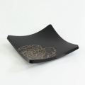 APEX Luxury Black Hotel Service Hand Towel Tray