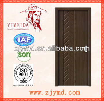door with lock handle and hinges