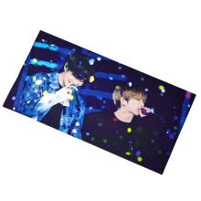 Custom Double Sided Reflective K-Pop Cheering Slogan Banner with White Reflection