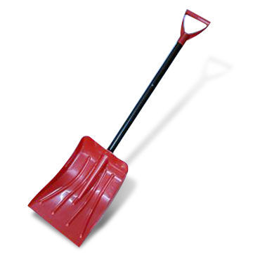 Mini Snow Shovel with Steel Handle and Plastic D Grips, Disassembles to 3 Pieces for Easy Storage