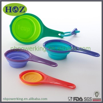 Collapsible Silicone Measuring Cups, collapsible baby silicone measuring spoons