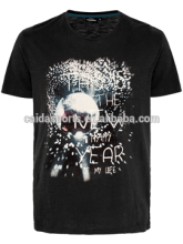 Customize print men's cotton short sleeve tshirt