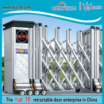 Telescopic sliding gates foldable door iron exterior doors