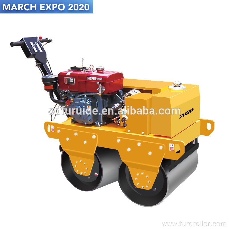 Hand Hold Double Steel Drum Vibratory Road Roller Hand Hold Double Steel Drum Vibratory Road Roller Fyl-S600CS