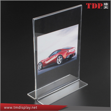 clear acrylic menu stand or acrylic menu holder