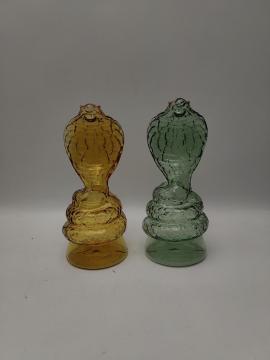 Clear Yellow Snake Glass Bongs