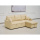 Modern leather sofa bed with storage