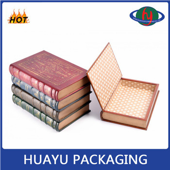 Cardboard Decorative Fake Book Shaped Boxes Wholesale