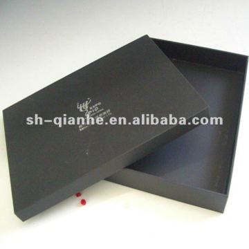 Black paper packing box