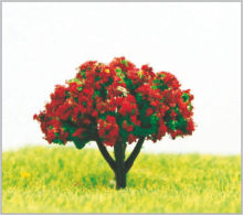 3.5cm Handmade Plastic Violet Miniature Model Trees