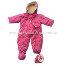 Babies' Snow Overall with Fashionable Hood, Detachable Feet