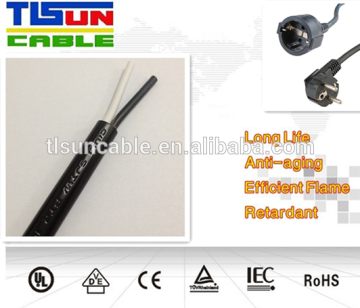 SJTW 2 pin/cores power cord 220V AC computer power cord cable