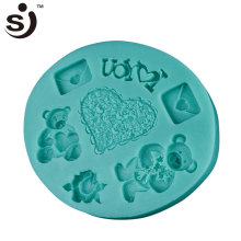 Alibaba Com Silicone Fondant Tools Bear Heart Shape Cake Decorating Fondant Tools