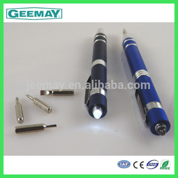 Aluminium pen shape 4 bits promotional screwdriver pen