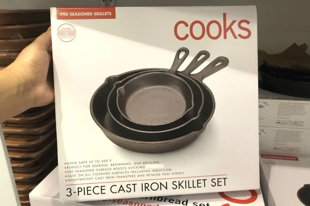 Cooks Tools 3-Piece Cast Iron Fry Pan Set