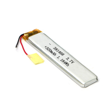 고품질 381468 3.7V 320mAh 리튬 폴리머 배터리