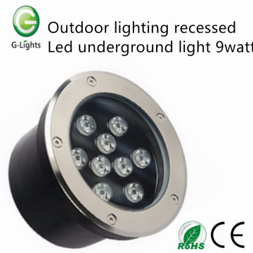 Illuminazione esterna illuminata da incasso a led underground 9watt