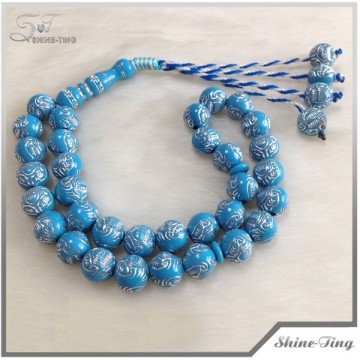 Wholesale cheap acrylic electroplating rosary tesbih rosary bead for sale